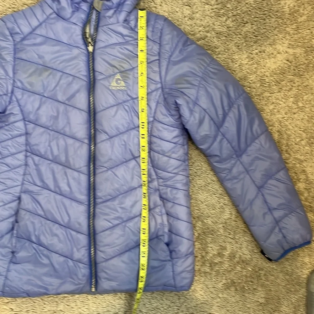 GERRY SZ L14-16 coat. Periwinkle blue. Zip up with hood. Great condition